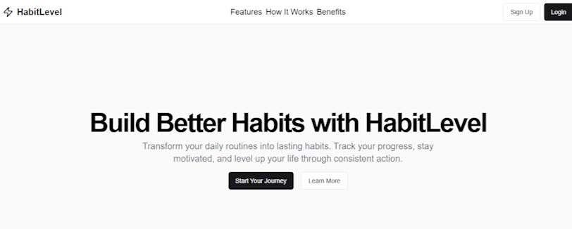 Habitlevel.com Marketing Banner