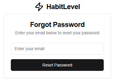Password Reset